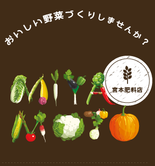 おいしい野菜づくりしませんか？宮本肥料店